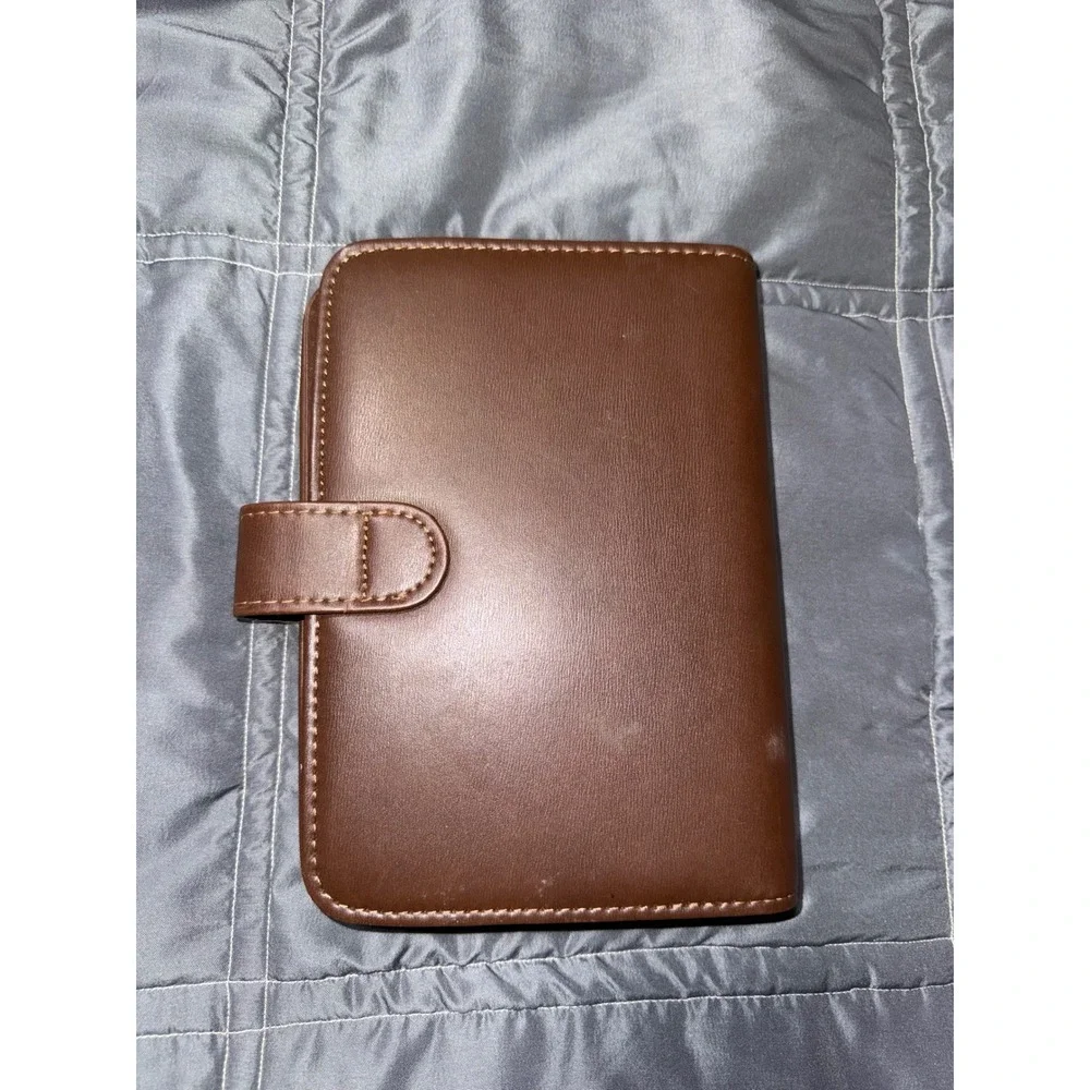 Day Runner FactCentre 503-92 Brown Personal Organizer Planner Binder 6 Ring 7.5